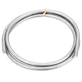 sourcing map 1Pcs Zinc Wire, 99.99% High Purity Solid Zinc Bar 1/4"(6mm) Dia 39 3/8"(1000mm) Length Zinc Metal Rod Anode Good Conductivity for Scientific Experiment Research DIY Craft