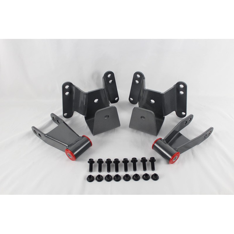 BST BSSP 4" Lowering Drop Set Spring Shackle and Hanger