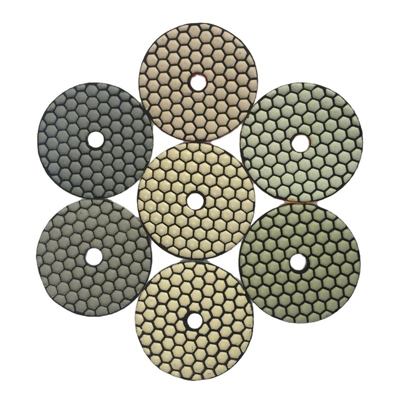 Konfor Marble Granite Diamond Polishing Pads 80mm 7pcs Set 50-3000#