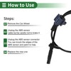 Motoforti ABS Wheel Speed Senor ABS Sensor Anti-lock Braking System