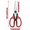 KYDIFS Left Handed Scissors Kitchen Shears for Adult,Kitchen Scissors All