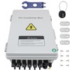 TOMSHIELE ABS Waterproof PV Combiner Box with 6 String, Solar