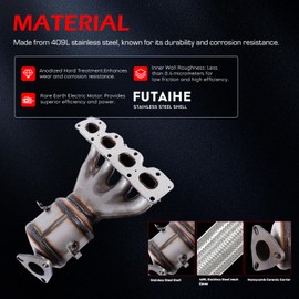FUTAIHE Exhaust Manifold Catalytic Converter For 2009 2010 2011 Aveo, 2009 2010 2011 Aveo5, 2009 2010 Pontiac G3 1.6L