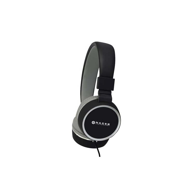 Naceb Technology Bocncb600 Diadema Na-0310G, Gris, 3.5 Mm, 1.2 M,