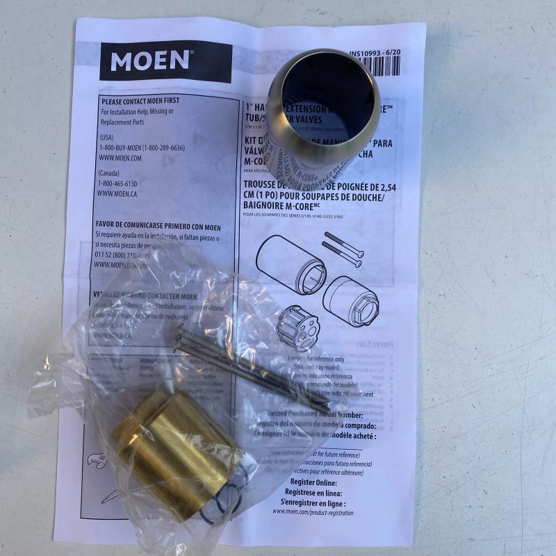 Moen 200779bn Moen Extension Kit brushed nickel. MSRP $73.70 NEW
