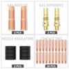 YESWELDER MIG Welding Gun Kit .035" Tip-Nozzle-Diffuser-Adapter for Lincoln Magnum