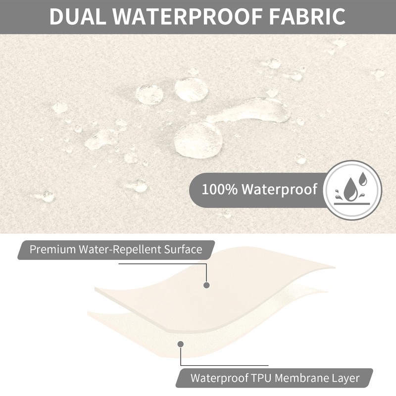 Easy-Going 100% Waterproof Recliner Cover, Stretch Couch Covers for Reclining