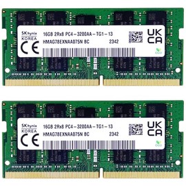 Timetec Hynix Original 32GB KIT (2x16GB) DDR4 3200MHz PC4-25600 Unbuffered ECC 1.2V CL22 260 Pin SODIMM Server Memory RAM Module Upgrade