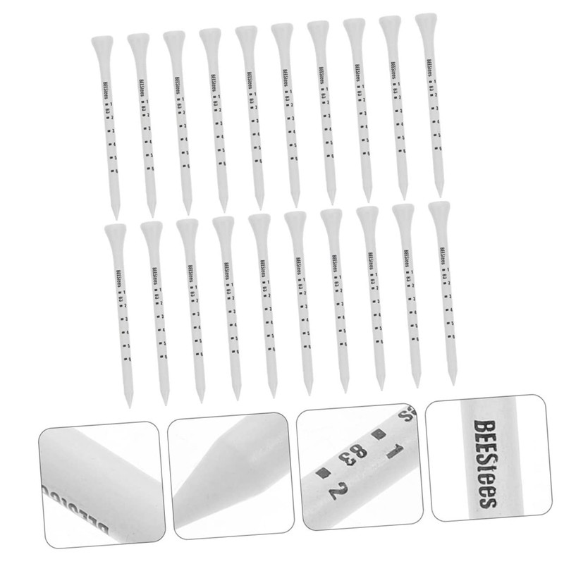 Kisangel 100pcs Golf Tees Ball Racks Wooden Golf Tee Base