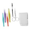 1 Set Eyebrow Trimmer Kit Brow Tweezers Scissors for Makeup