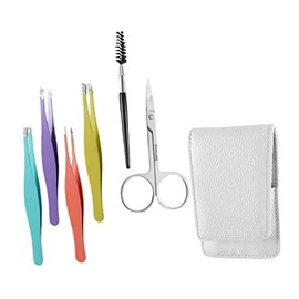 1 Set Eyebrow Trimmer Kit Brow Tweezers Scissors for Makeup Supplies