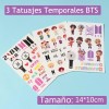 19 Piezas Bts Mochilas Kit Con Postal /llavero/sombrero, Etc
