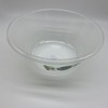 Set of 3 Mixing Bowls Set Clear Plastic Round Salad