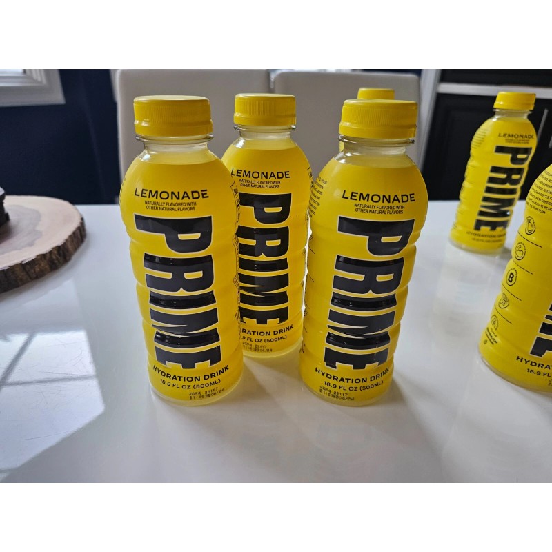 Prime Lemonade Three pack of Hydration Drink Lemonade 16.9 FL