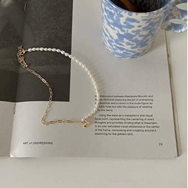 AVANCE Women's Necklace, Heart, Pearl, Chain, Choker