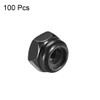 TA-VIGOR 100Pcs M2.5 x 0.45mm Nylon Hex Lock Nuts, Black