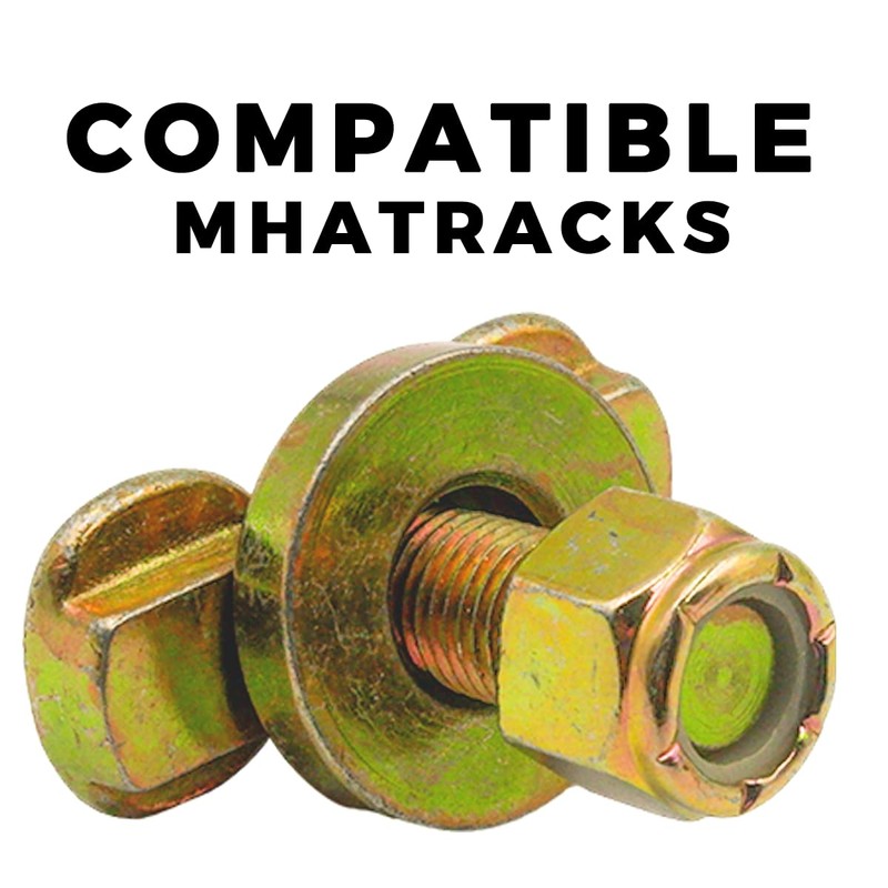 L Track Threaded Bolt Double Stud Fitting,5,500 Pounds Break Strength,