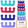 Iconikal 36-Pack Pedicure Foam Toe Separators Stretchers, Soft Spacers for