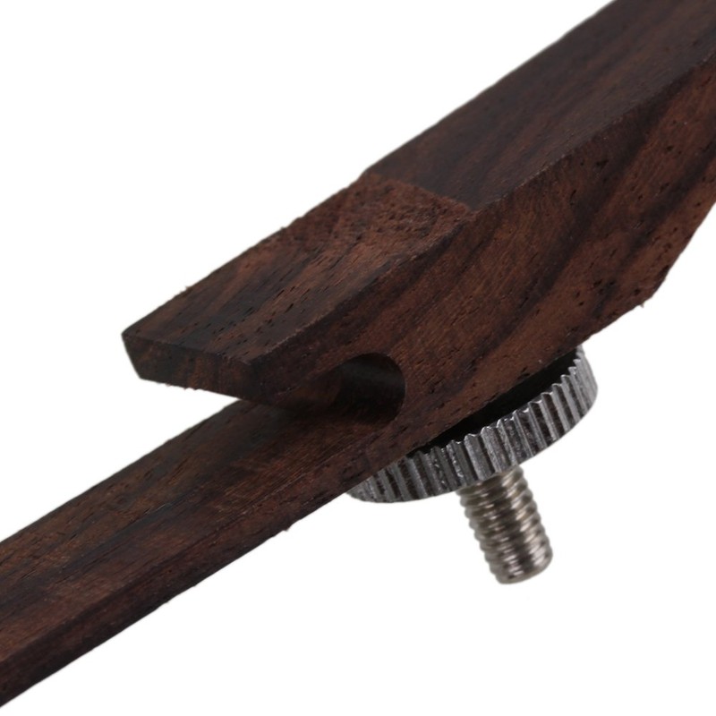 Yibuy 15mm Wide Chrome Rosewood Jazz Acoustic Guitar Bridge with
