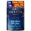 超贅沢DHA・EPA CROWN DHA200mg EPA25mg 30日分 クリルオイル アマニ油 ビタミンD3 (1袋)