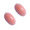 Healifty 2 Pairs Soft Silicone Shoulder Push-up Pads Adhesive Shoulder