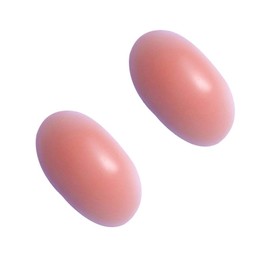 Healifty 2 Pairs Soft Silicone Shoulder Push-up Pads Adhesive Shoulder Enhancer Shoulder Pads Anti-Slip Shoulder Pads (Silicone Skin Color)