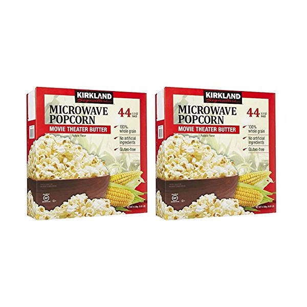 Kirkland Signature gDhmST Microwave Popcorn, 3.3 oz, 44 Count, 2 Pack