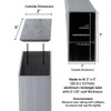 Rectangle Metal End Cap 2"x5" 4 Pack Press Fit NELSONS