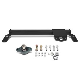 DNA MOTORING Steering Gear Box Stabilizer Kit Compatible with 03-08 Ram 2500 3500 4WD with Standard Steering Box, Black, BRR-010-BK