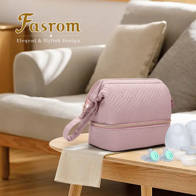 Fasrom Portable Breast Pump Bag Compatible with Elvie Pumps Pump