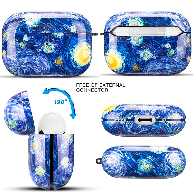 ZPYOU - Funda compatible con AirPods Pro de 2ª/1ª generación,