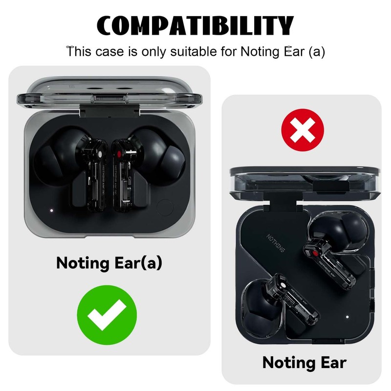 FIOPAZ Protective Case for Nothing Ear (a), Clear TPU Protective