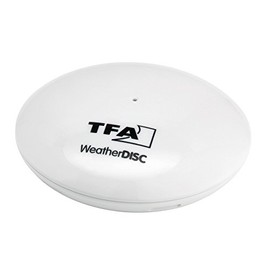 TFA Dostmann Weather Disc Thermometer and Hygrometer Transmitter for Smartphone - White
