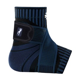 BAUERFEIND Dirk Nowitzki Signature Line Unisex Ankle Support Bandage for Sports such as Basketball, Football or Fitness, No Bending Thanks to Ankle Brace