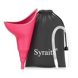 Female Urinal Women Portable Urination Device Pee Funnel She Standing Up Reusable Silicone Cup Emergency Toilet Comes with an Extension Pipe an Waterproof Bag