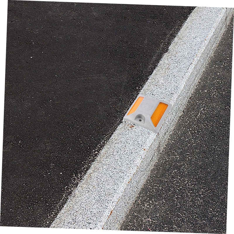 KONTONTY Reflective Road Markers Driveway Marker Road Studs Aluminum Pavement