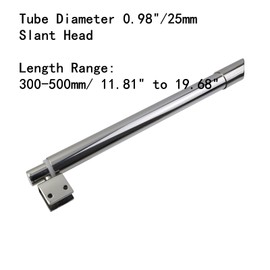 Tsnamay 11.81" to 19.68" Shower Door Glass Support Bar,201 Stainless Steel Wall-to-Glass Support Arm for Fixed Frameless Shower 8-12mm Glass Panel,Silver