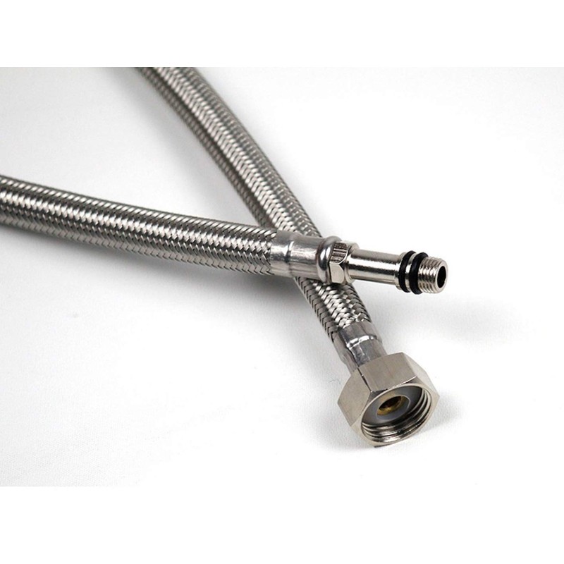 Pack of 2 Monobloc Flexible Tap Connector Tails M10 x