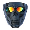 Wokyo Skull Riding Goggles Glasses, Detachable Adjustable Motorcycle Goggle Face