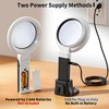 JARLINK Magnifying Glass with Light and Stand, 3 Modes Foldable