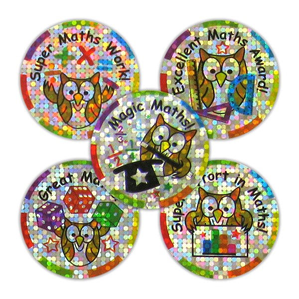 SuperStickers Maths Sparkling Variety Pack Stickers (Pack of 125 x
