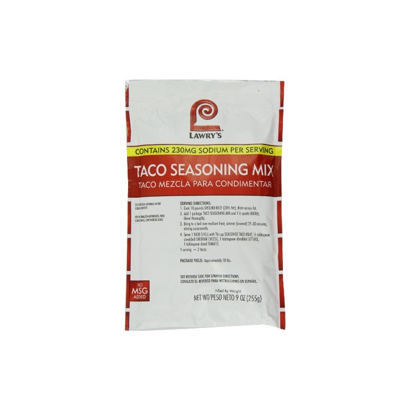 Lawrys Taco Seasoning Mix, 9 -Ounce Packages (Pack of 6)
