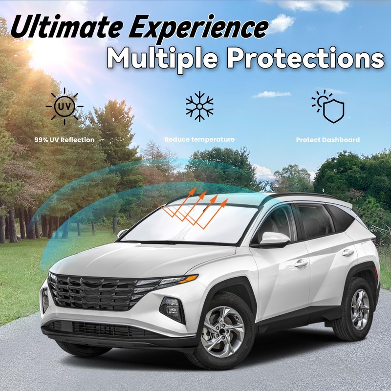 PAIMOHO Windshield Sun Shade for Hyundai Tucson 2022 2023 2024