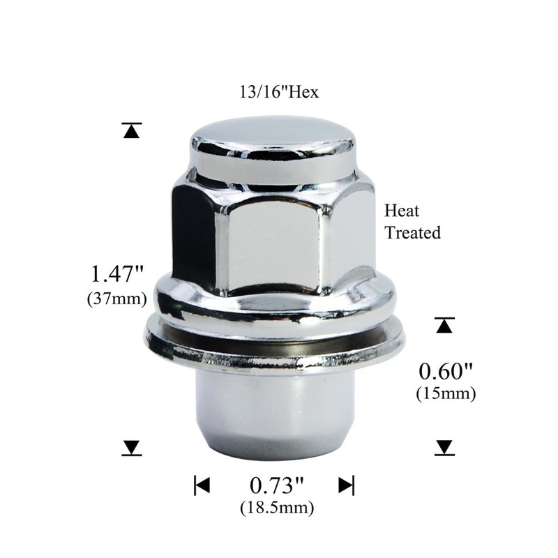 Honishen Set of 20 12x1.5 Mag OEM Factory Washer Style