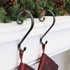 Stocking Scrolls® Stocking Hanger- 2 Pack (Matte Black) - fits