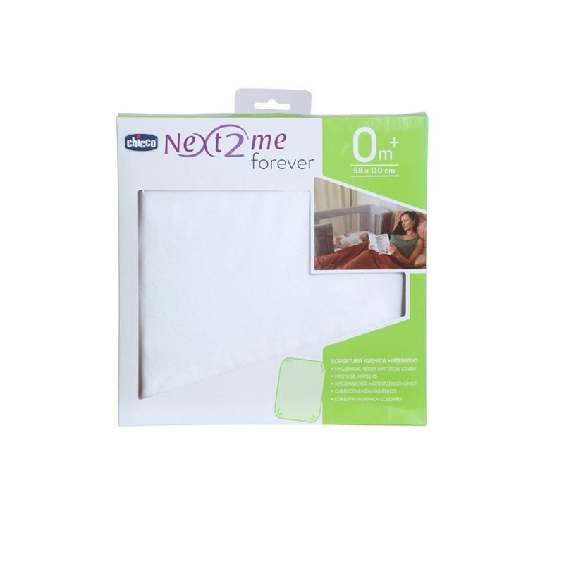 Chicco Next2Me Forever Hygienic Terry Mattress Cover, White