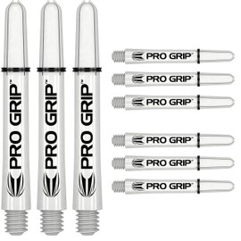 Target Pro Grip 3 Set White Dart Shafts Short