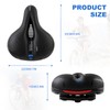 OSIGEI Bicycle Saddle, Gel Bicycle Seat, Wide, Soft, Comfortable Breathable
