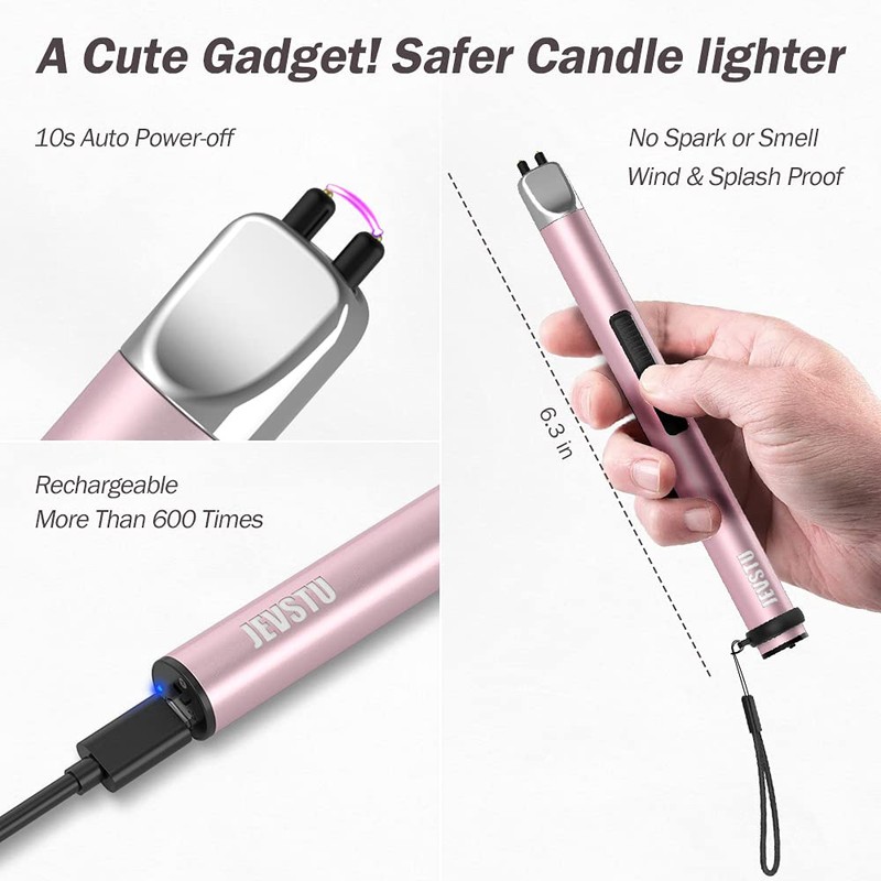 Electric Candle Lighter - Rechargeable USB Arc Windproof Flameless Plasma