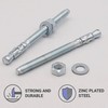SKIR'CO (Pack of 4) Galvanised Wedge Anchors M8 x 100